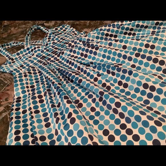 Calvin Klein white & Blue Polka Dot Dress 👗 - Picture 6 of 6